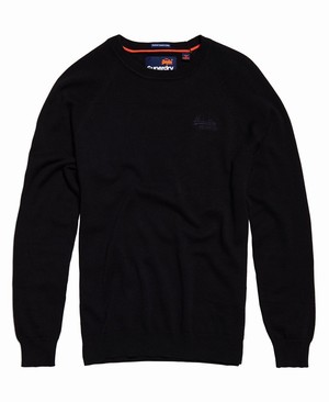 Superdry Orange Label Cotton Crew Neck Férfi Ugró Sötétkék | YEGTC0498